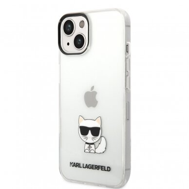 iPhone 14 PLUS skaidri KARL LAGERFELD nugarėlė KLHCP14MCTTR 3