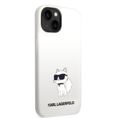 iPhone 14 PLUS white NFT Liquid Silicone KARL LAGERFELD nugarėlė 4