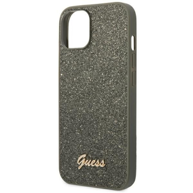 iPhone 14 PLUS žalia glitter GUESS nugarėlė GUHCP14MHGGSHN 2