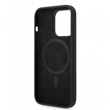 iPhone 14 PRO black Magsafe TUMI Liquid Silicone nugarėlė 6