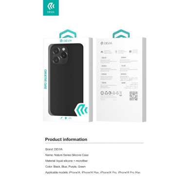 iPhone 14 PRO black NATURE DEVIA nugarėlė 4