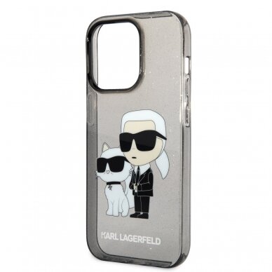iPhone 14 PRO black NFT IML Glitter KARL LAGERFELD nugarėlė 5