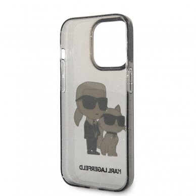 iPhone 14 PRO black NFT IML Glitter KARL LAGERFELD nugarėlė 6