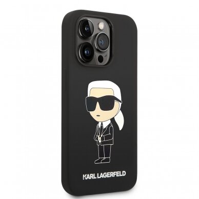 iPhone 14 PRO black NFT Liquid Silicone KARL LAGERFELD nugarėlė 4