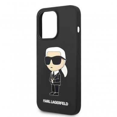 iPhone 14 PRO black NFT Liquid Silicone KARL LAGERFELD nugarėlė 5