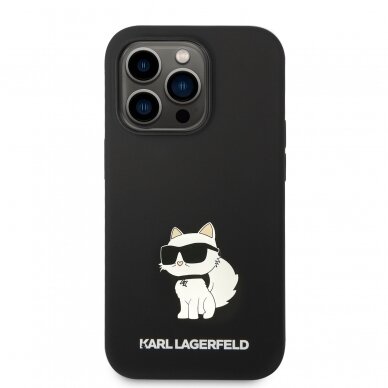 iPhone 14 PRO black NFT Liquid Silicone KARL LAGERFELD nugarėlė 2