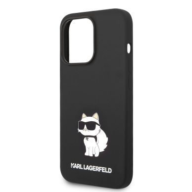 iPhone 14 PRO black NFT Liquid Silicone KARL LAGERFELD nugarėlė 5