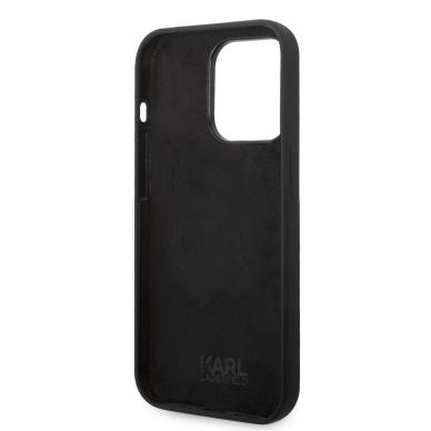 iPhone 14 PRO black NFT Liquid Silicone KARL LAGERFELD nugarėlė 6