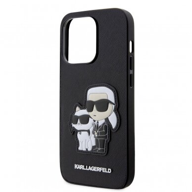 iPhone 14 PRO black NFT Saffiano Karl&Choupette KARL LAGERFELD nugarėlė 5