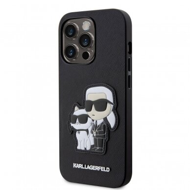 iPhone 14 PRO black NFT Saffiano Karl&Choupette KARL LAGERFELD nugarėlė 2