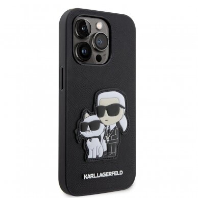 iPhone 14 PRO black NFT Saffiano Karl&Choupette KARL LAGERFELD nugarėlė 4