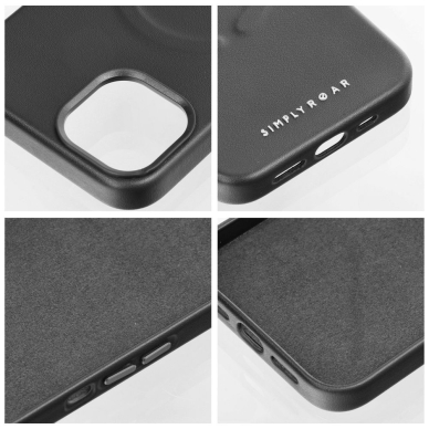 iPhone 14 PRO black ROAR LEATHER MAG nugarėlė 3