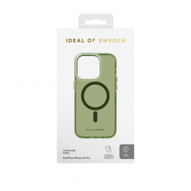 iPhone 14 PRO iDeal Of Sweden Clear MagSafe nugarėlė Khaki 3