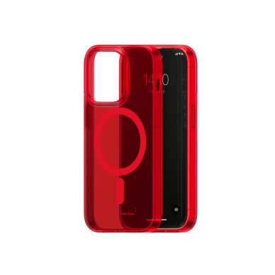 iPhone 14 PRO iDeal Of Sweden Clear MagSafe nugarėlė Radiant Red 1