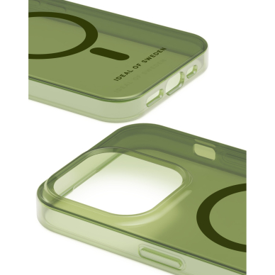 iPhone 14 PRO iDeal Of Sweden Clear nugarėlė MagSafe Khaki 1