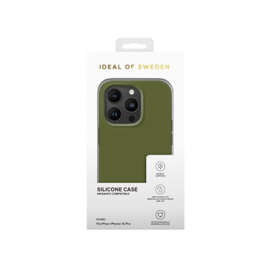 iPhone 14 PRO iDeal Of Sweden nugarėlė MagSafe Silicone Khaki 4