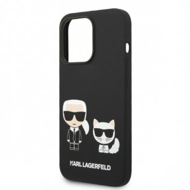 iPhone 14 PRO juoda Magsafe KARL LAGERFELD nugarėlė KLHMP14LSSKCK 2