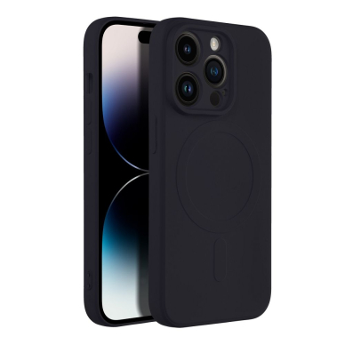 iPhone 14 PRO juoda MagSilicone nugarėlė 1
