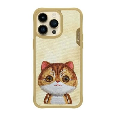 iPhone 14 PRO MAX beige NIMMY Big-Eyed Cat nugarėlė