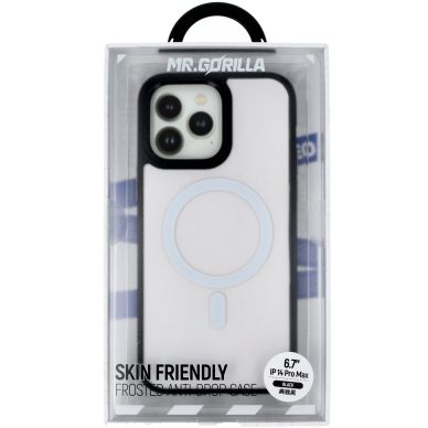 iPhone 14 PRO MAX black Magsafe FROSTED ANTI-DROP nugarėlė 2