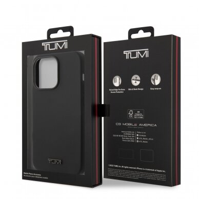 iPhone 14 PRO MAX black Magsafe TUMI Liquid Silicone nugarėlė 7