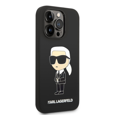 iPhone 14 PRO MAX black NFT Liquid Silicone KARL LAGERFELD nugarėlė 4