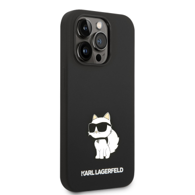 iPhone 14 PRO MAX black NFT Liquid Silicone KARL LAGERFELD nugarėlė 4