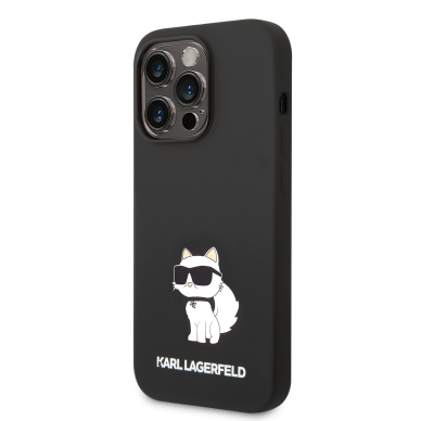 iPhone 14 PRO MAX black NFT Liquid Silicone KARL LAGERFELD nugarėlė 3