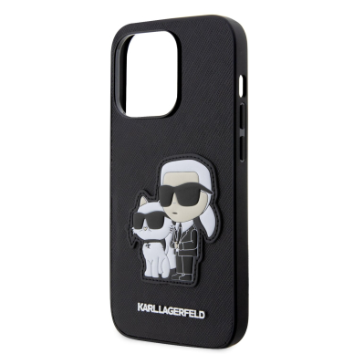 iPhone 14 PRO MAX black NFT Saffiano Karl&Choupette KARL LAGERFELD nugarėlė 5