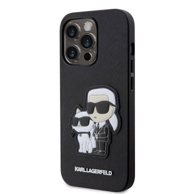 iPhone 14 PRO MAX black NFT Saffiano Karl&Choupette KARL LAGERFELD nugarėlė 2