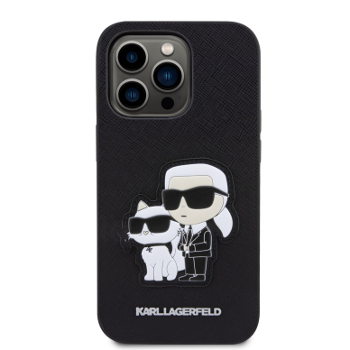 iPhone 14 PRO MAX black NFT Saffiano Karl&Choupette KARL LAGERFELD nugarėlė 3