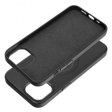 iPhone 14 PRO MAX black ROAR LEATHER MAG nugarėlė 1