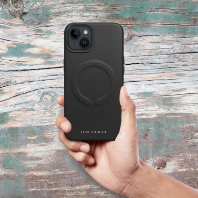 iPhone 14 PRO MAX black ROAR LEATHER MAG nugarėlė 4