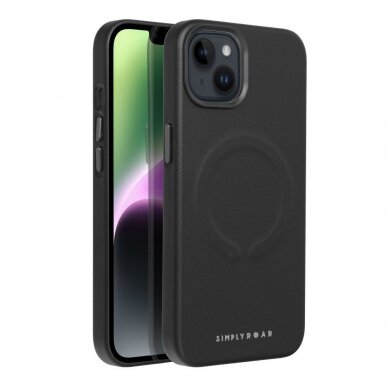 iPhone 14 PRO MAX black ROAR LEATHER MAG nugarėlė