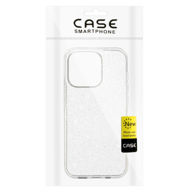 iPhone 14 PRO MAX clear Crystal Glitter nugarėlė 5
