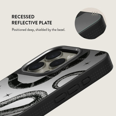 iPhone 14 PRO MAX Elite Mirror Gunmetal Magsafe Poison BURGA nugarėlė 4