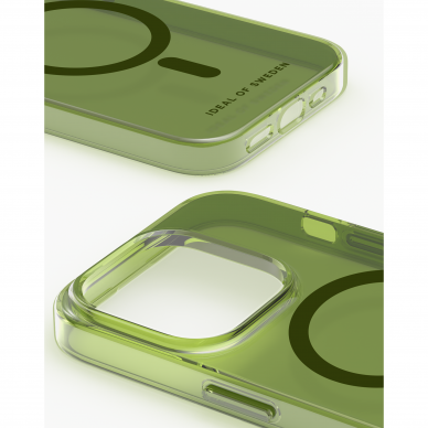 iPhone 14 PRO MAX iDeal Of Sweden Clear MagSafe nugarėlė Khaki 1