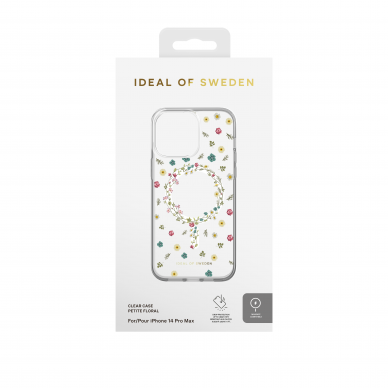 iPhone 14 PRO MAX iDeal Of Sweden Clear MagSafe nugarėlė Petite Floral 3