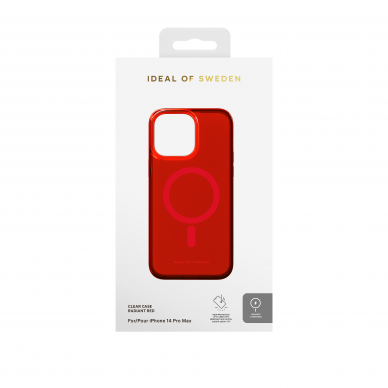 iPhone 14 PRO MAX iDeal Of Sweden Clear MagSafe nugarėlė Radiant Red 4