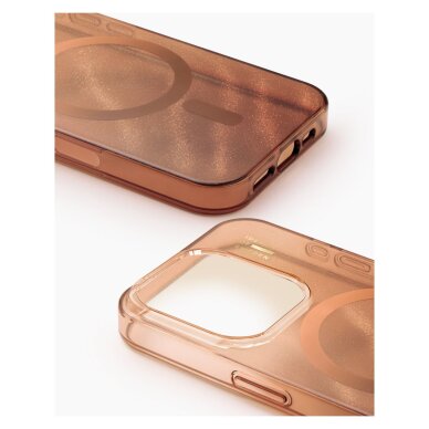 iPhone 14 PRO MAX iDeal Of Sweden Clear nugarėlė MagSafe Mocha Mousse 1
