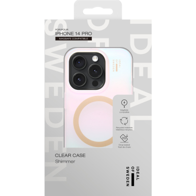 iPhone 14 PRO MAX iDeal Of Sweden Clear nugarėlė MagSafe Shimmer 3