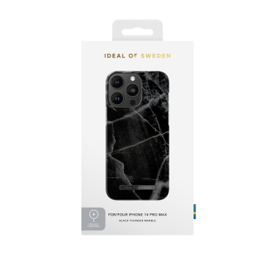 iPhone 14 PRO MAX iDeal Of Sweden MagSafe nugarėlė Black Thunder Marble 3