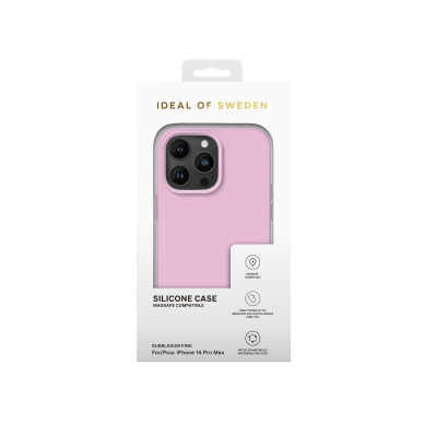 iPhone 14 PRO MAX iDeal Of Sweden nugarėlė MagSafe Silicone Bubblegum Pink 4