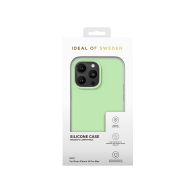 iPhone 14 PRO MAX iDeal Of Sweden nugarėlė MagSafe Silicone Mint 4