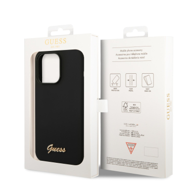 iPhone 14 PRO MAX juoda GUESS nugarėlė GUHCP14XSLSMK 7