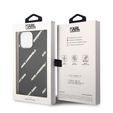 iPhone 14 PRO MAX juoda KARL LAGERFELD nugarėlė KLHCP14XPGMLKFK 7