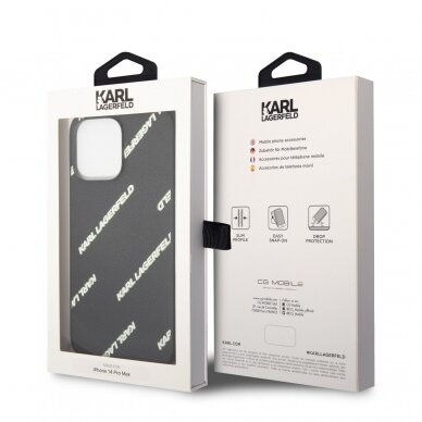 iPhone 14 PRO MAX juoda KARL LAGERFELD nugarėlė KLHCP14XPGMLKFK 7