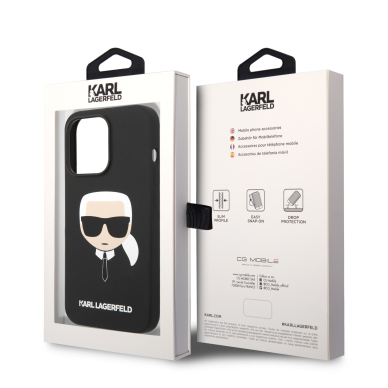 iPhone 14 PRO MAX juoda KARL LAGERFELD nugarėlė KLHCP14XSLKHBK 7