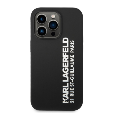 iPhone 14 PRO MAX juoda KARL LAGERFELD nugarėlė KLHCP14XSRSGVTK 2
