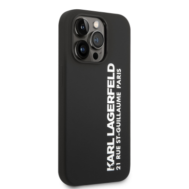iPhone 14 PRO MAX juoda KARL LAGERFELD nugarėlė KLHCP14XSRSGVTK 4